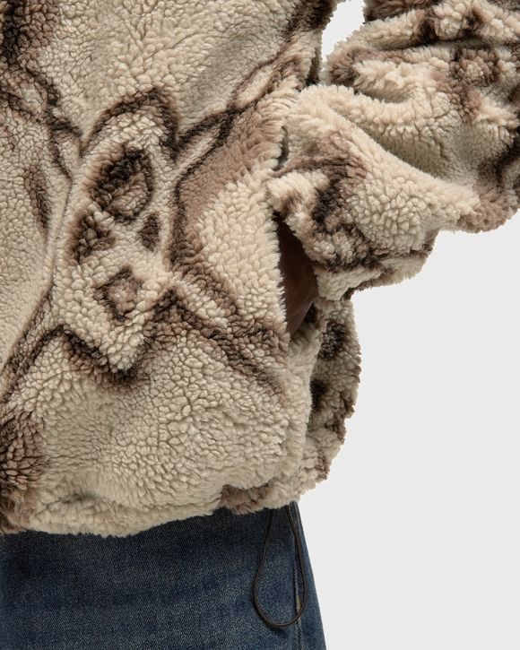 burned shield sherpa hoodie