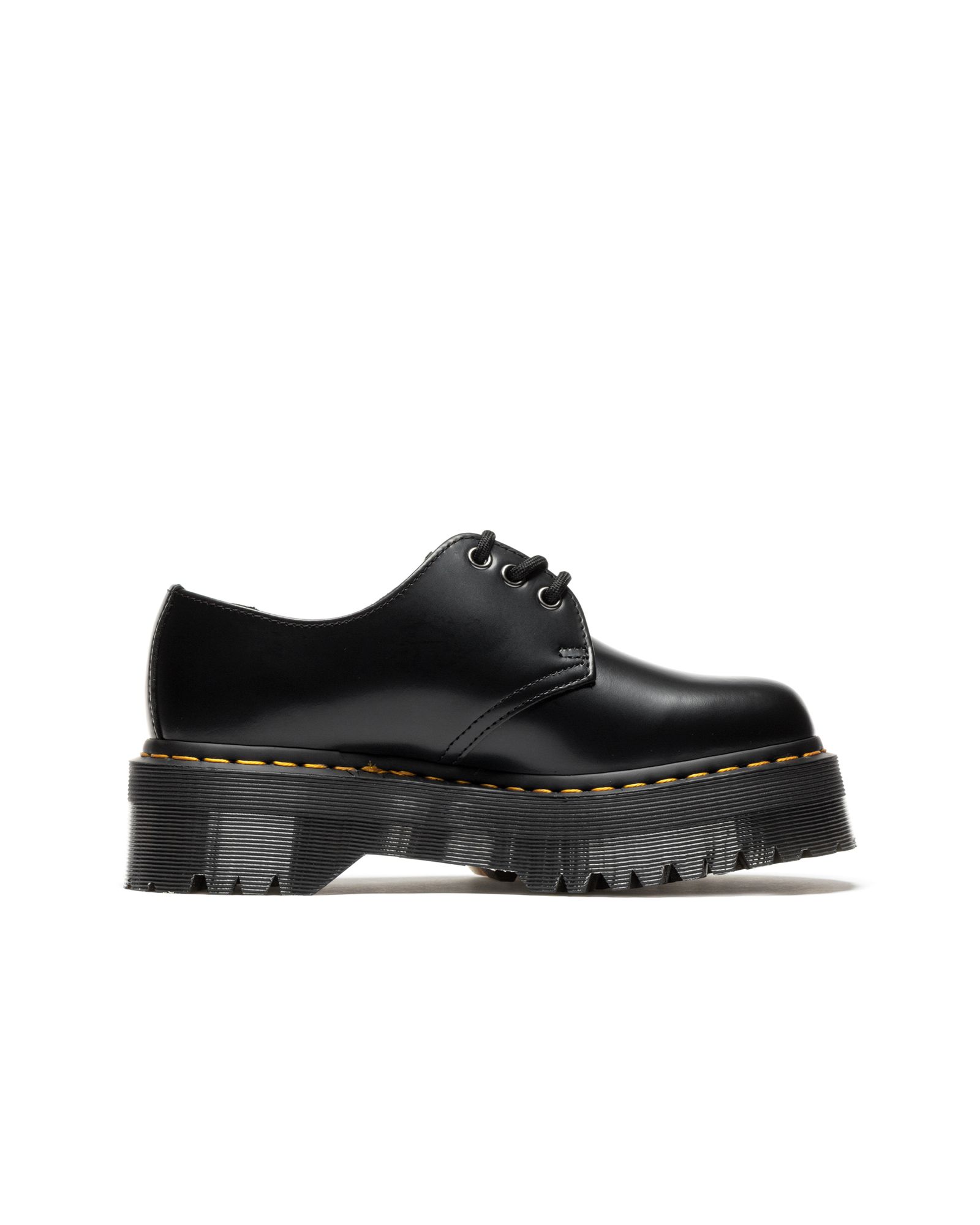 1461 QUAD BLACK POLISHED SMOOTH