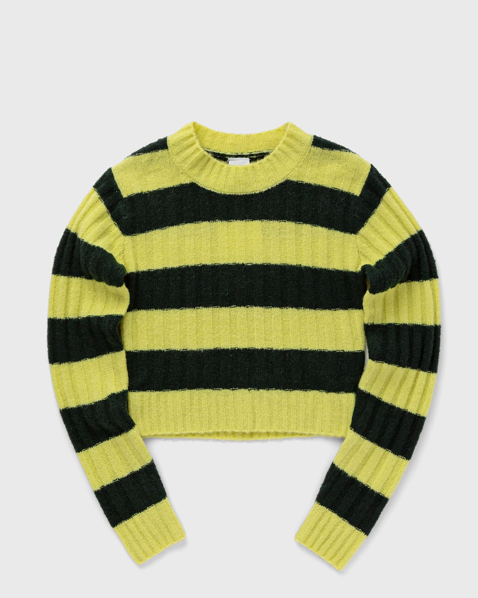 Won Hundred - evangeline stripe women pullovers black|yellow in größe:l