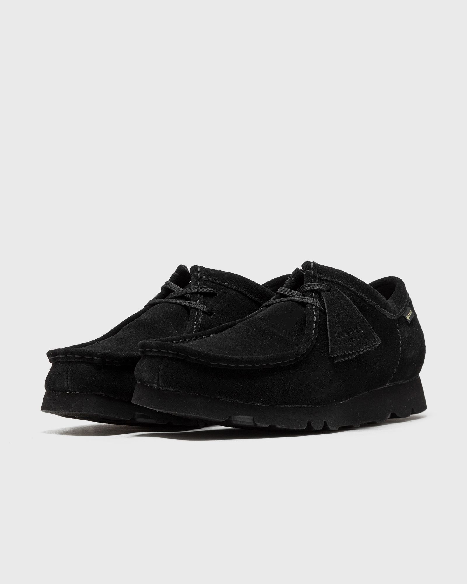 靴 Clarks W's Wallabee GTX Black Sde Clark's Originals Wallabee GTX (W) Black Leather