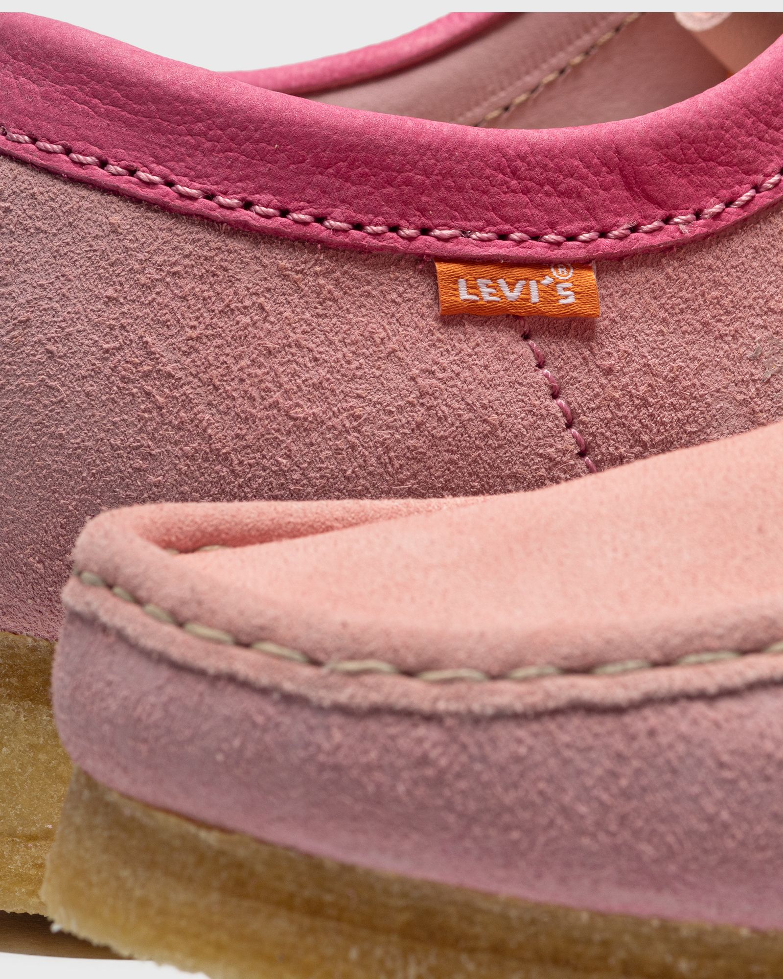 Clarks Originals Clarks x Levis Wallabee Pink | BSTN Store
