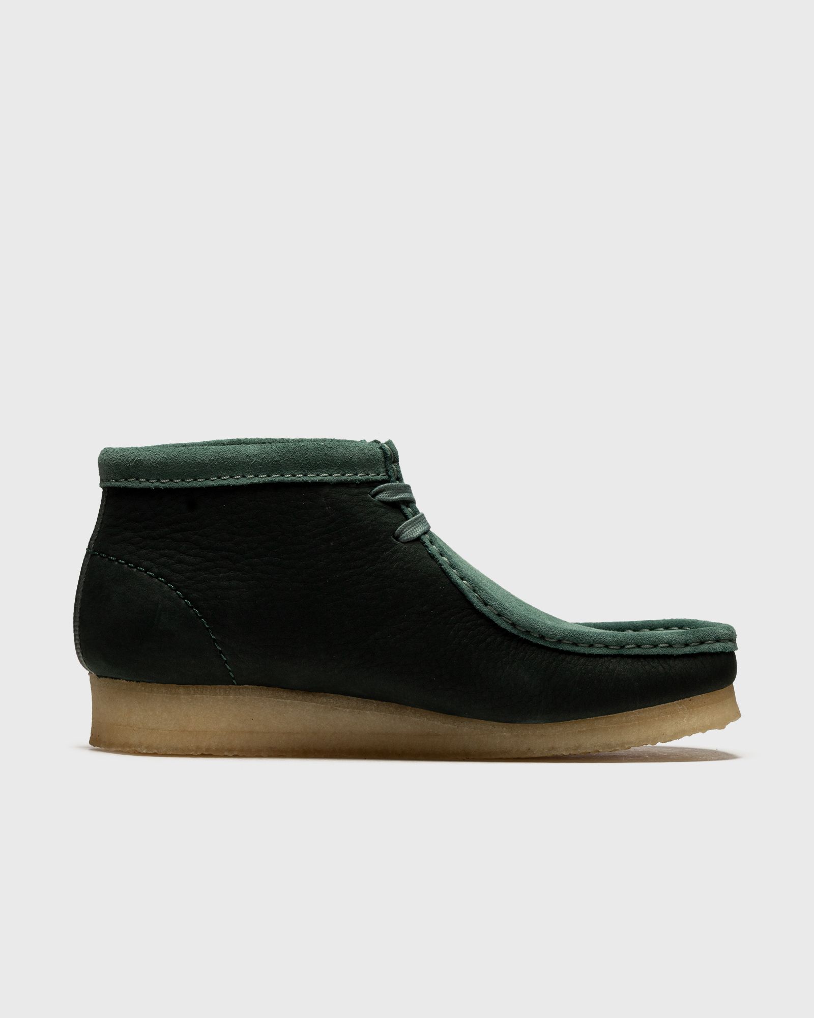 Wallabee Boot. Teal Combi