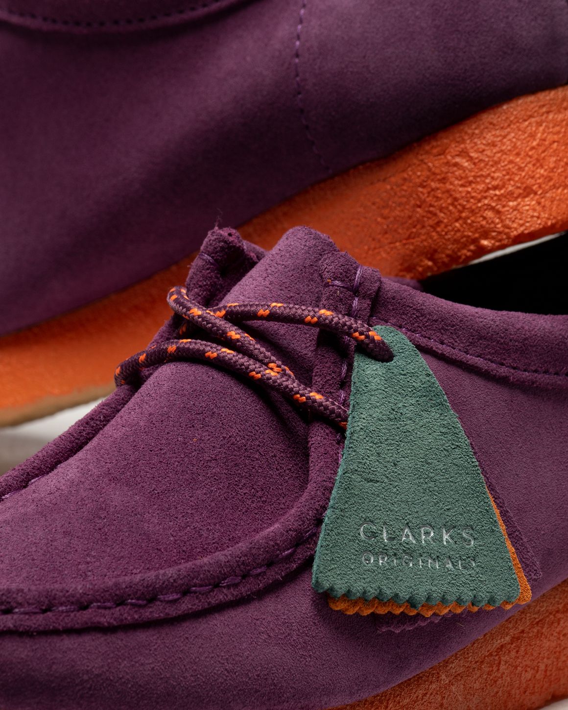 Clarks Originals Wallabee. Purple Sde Combi Purple PURPLE SDE COMBI