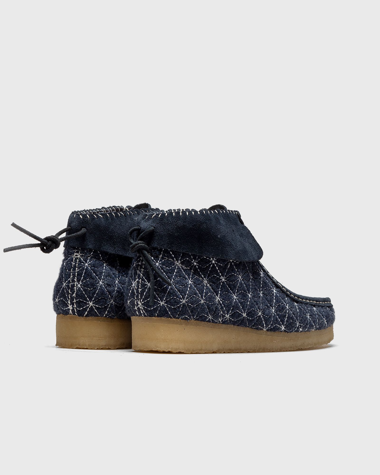 Wallabee Boot. Navy Sashiko