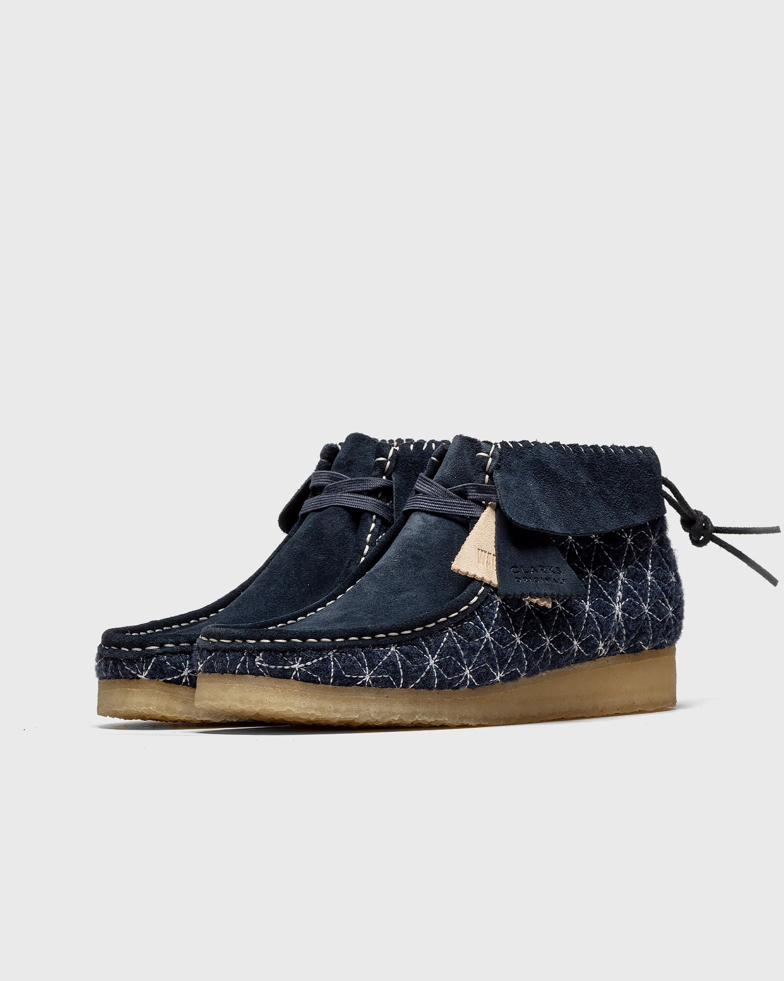 Wallabee Boot. Navy Sashiko