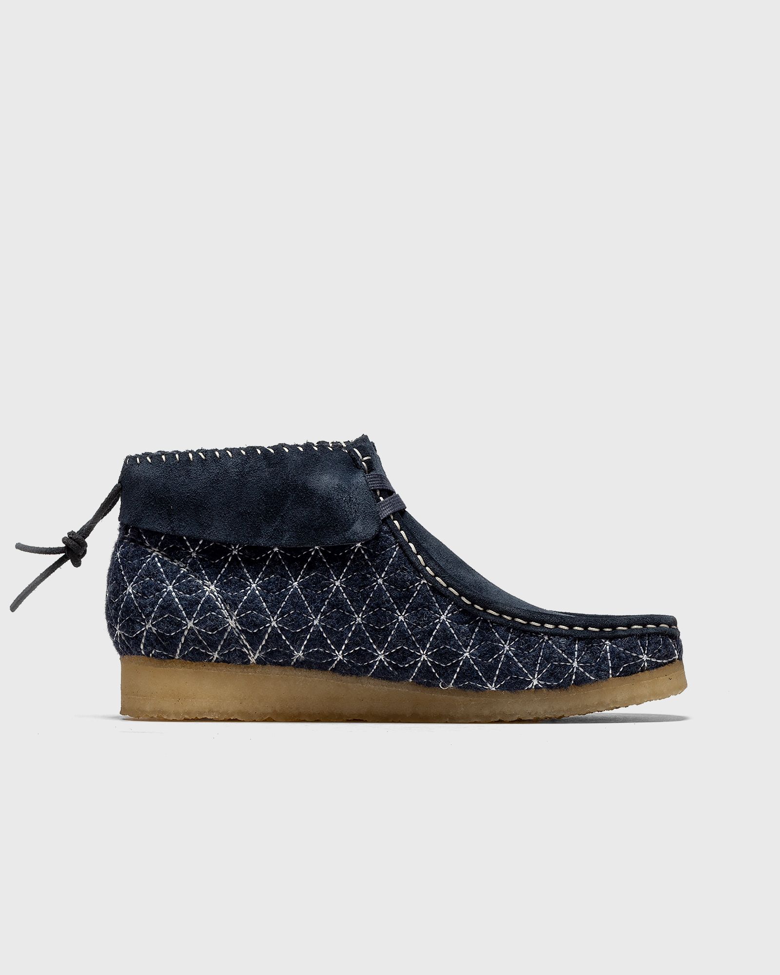 Wallabee Boot. Navy Sashiko