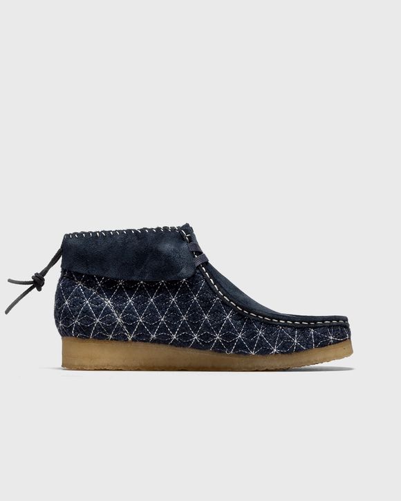 Clarks Originals Wallabee Boot. Navy Sashiko Blue | BSTN Store