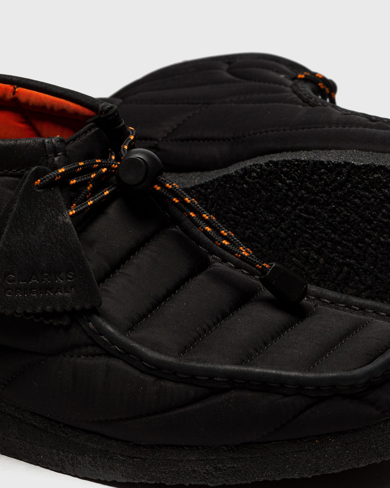 Wallabee Boot Black Quilted