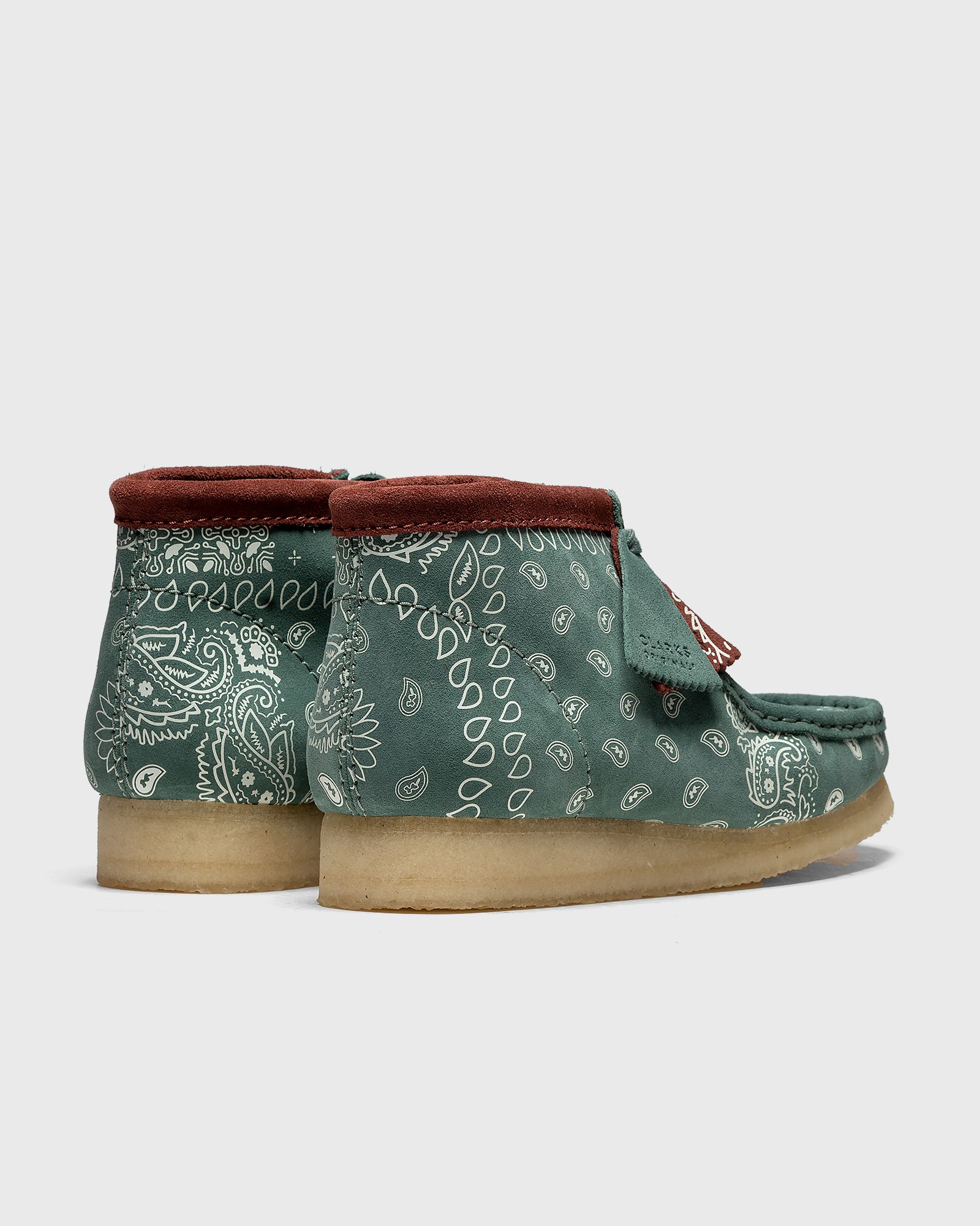 Wallabee Boot Green Paisley