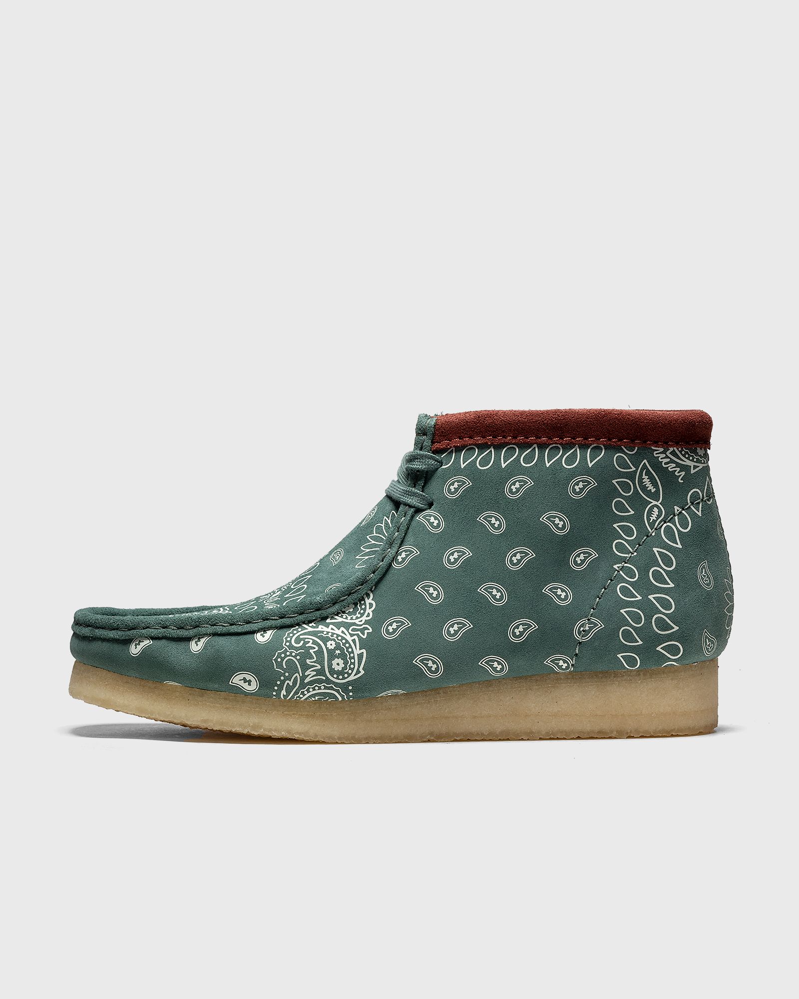 Wallabee Boot Green Paisley