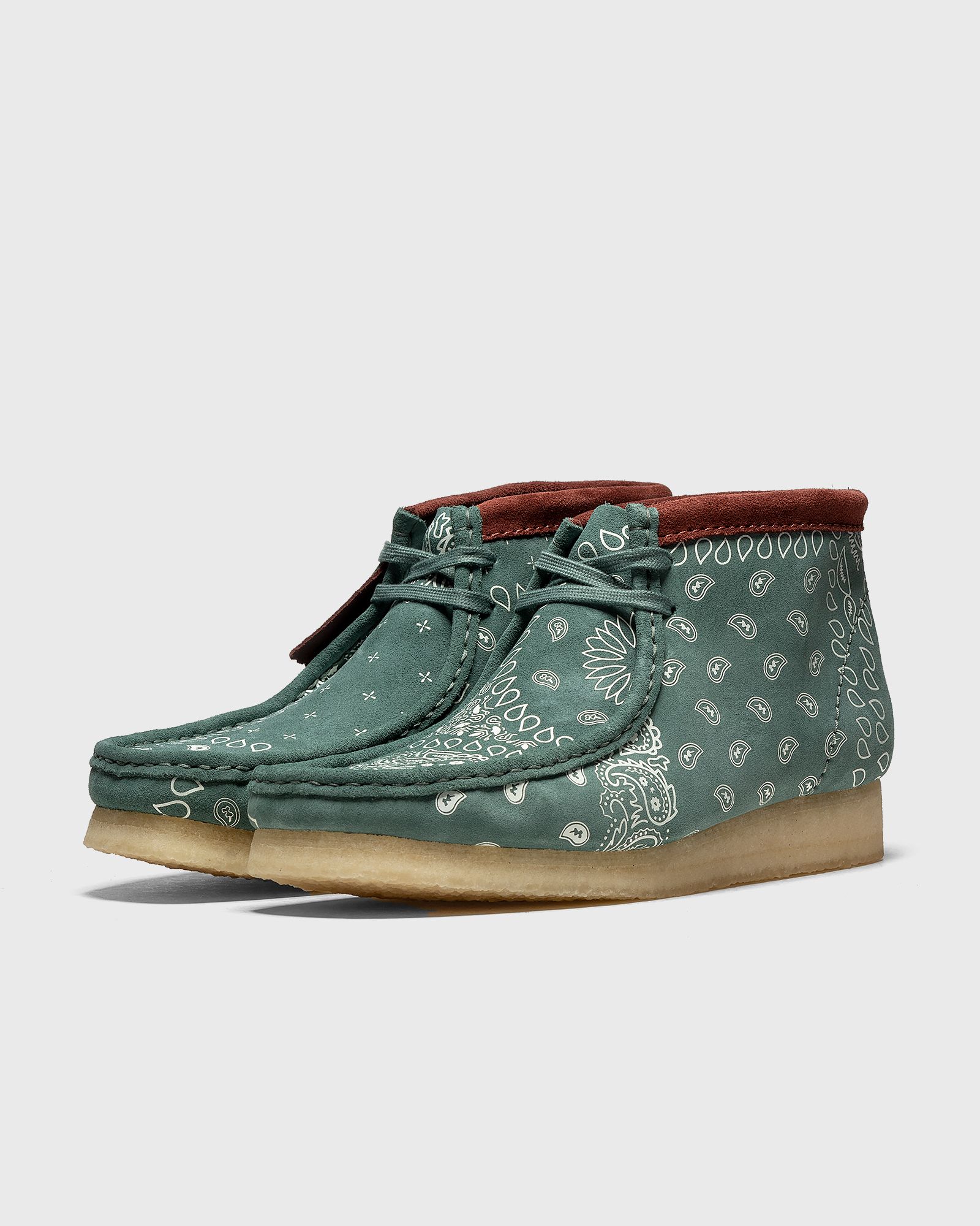 Wallabee Boot Green Paisley