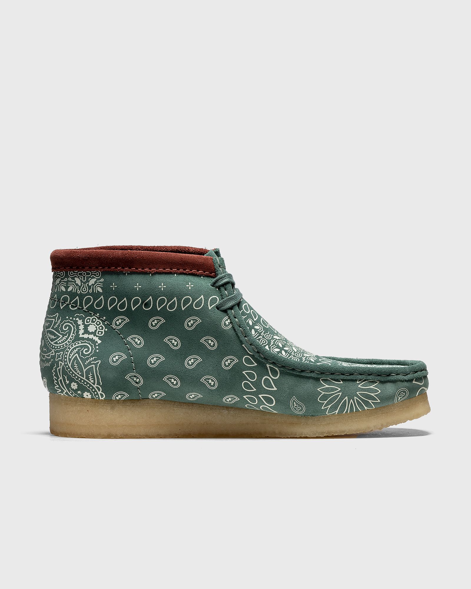 Wallabee Boot Green Paisley