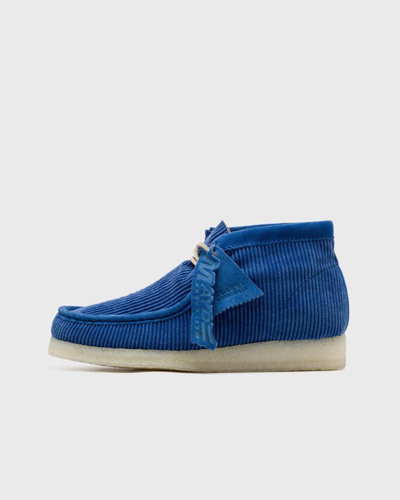 Clark wallabees blue hotsell