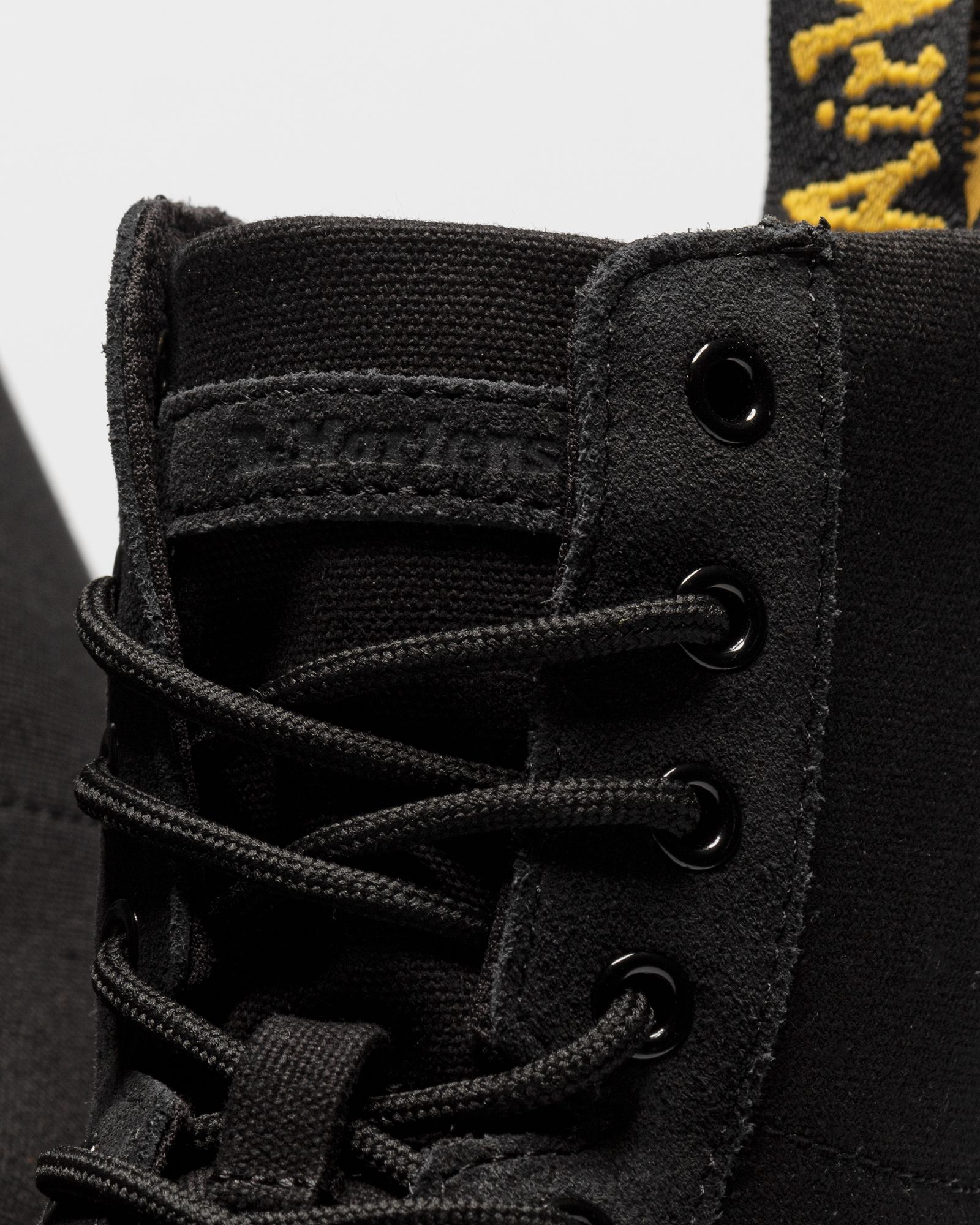 COMBS II Black Canvas Hi Suede