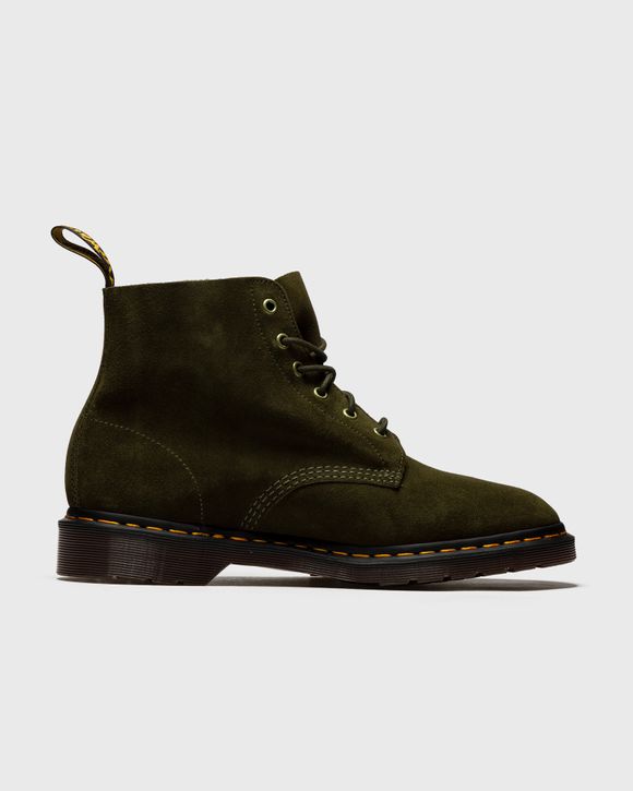 Dr.Martens 101 Ub Olive Repello Calf Suede Green - GREEN