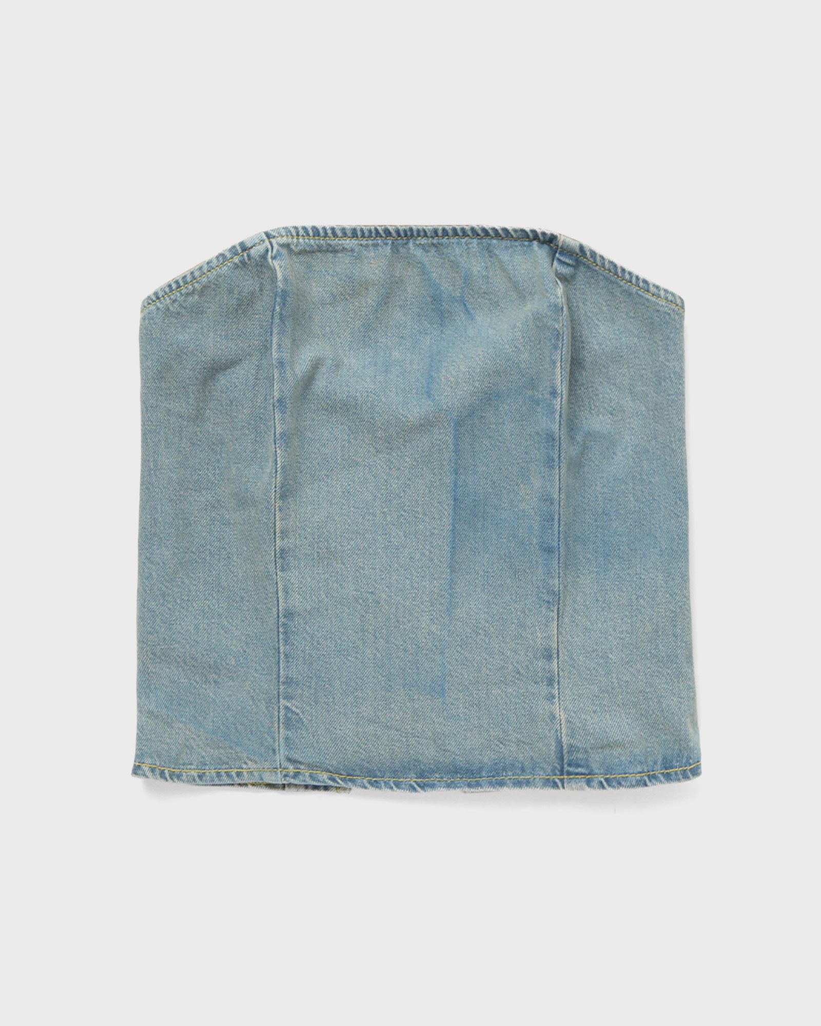 Monica Deconstructed Blue 6 Top