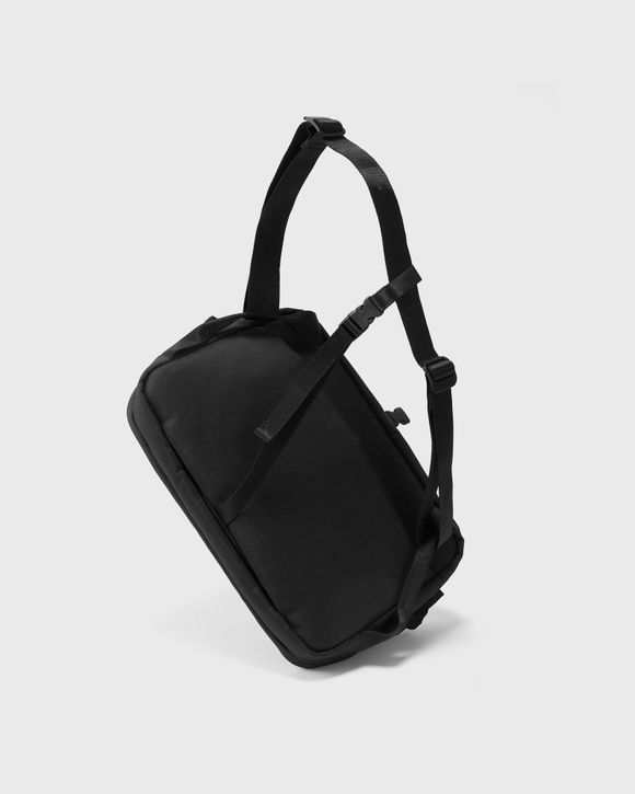 Shoulder bag 26cm black canvas, shoulder strap black web…