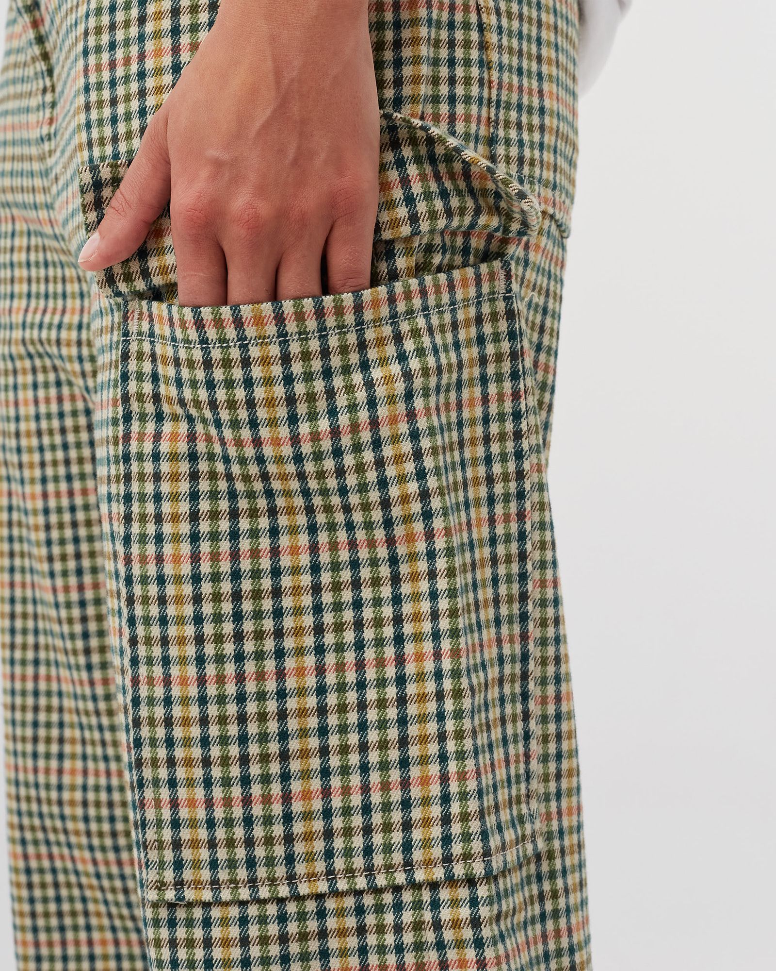 WMNS LEVI'S MADE & CRAFTED BARREL NAVIGATOR PLAID PANTS