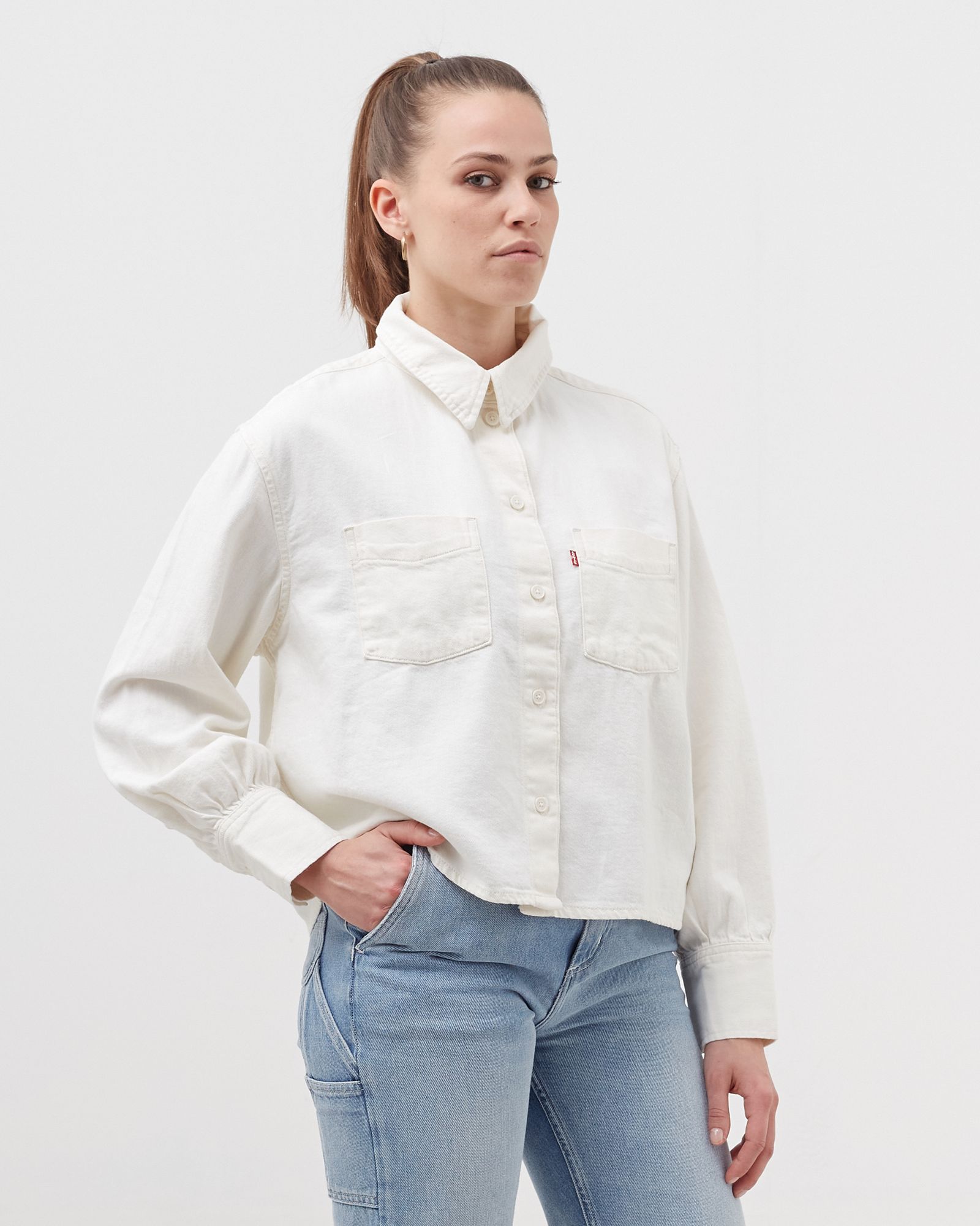 WMNS ZOEY PLEAT UTILITY SHIRT