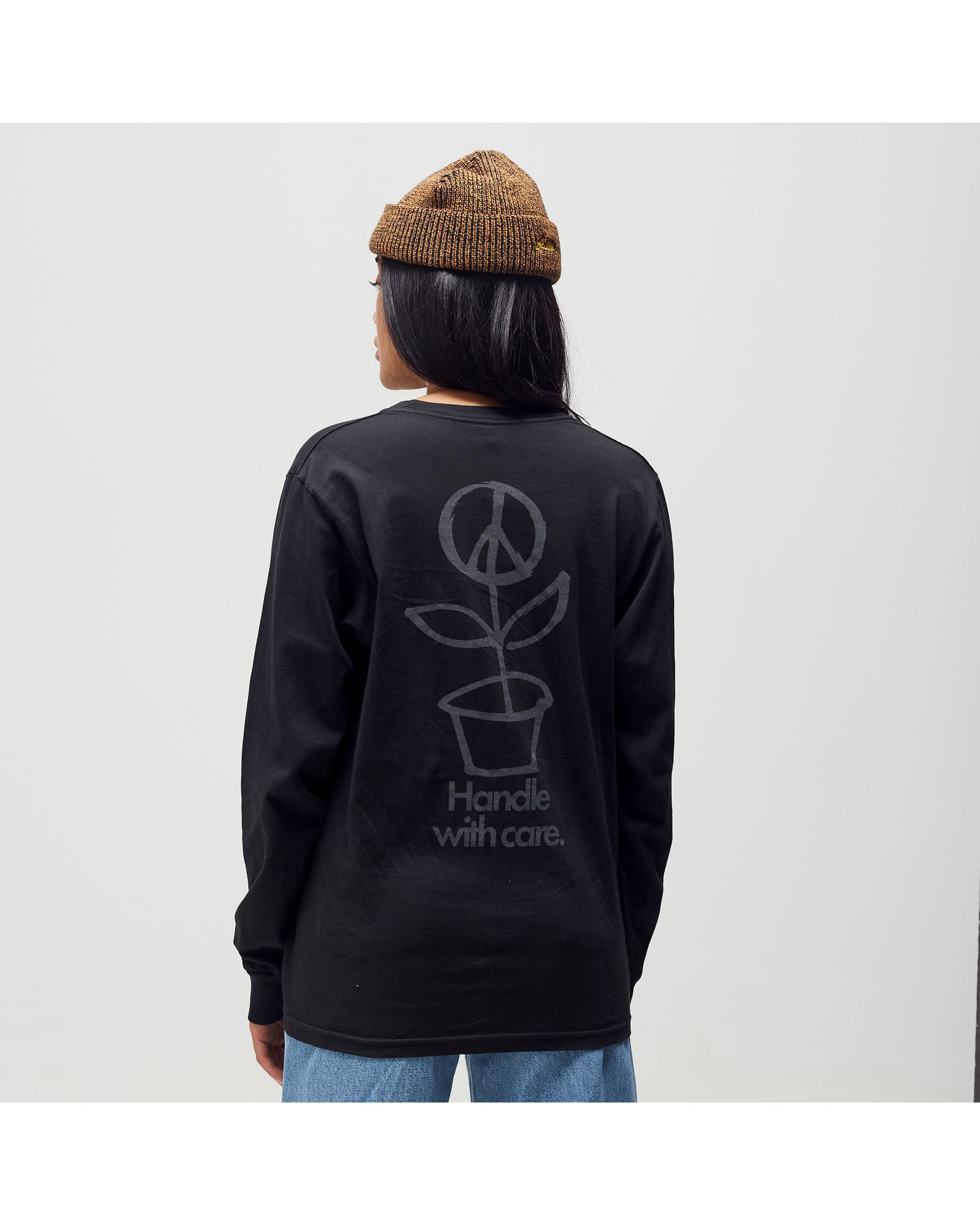 WMNS Peace Pot Pig. Dyed LS Tee