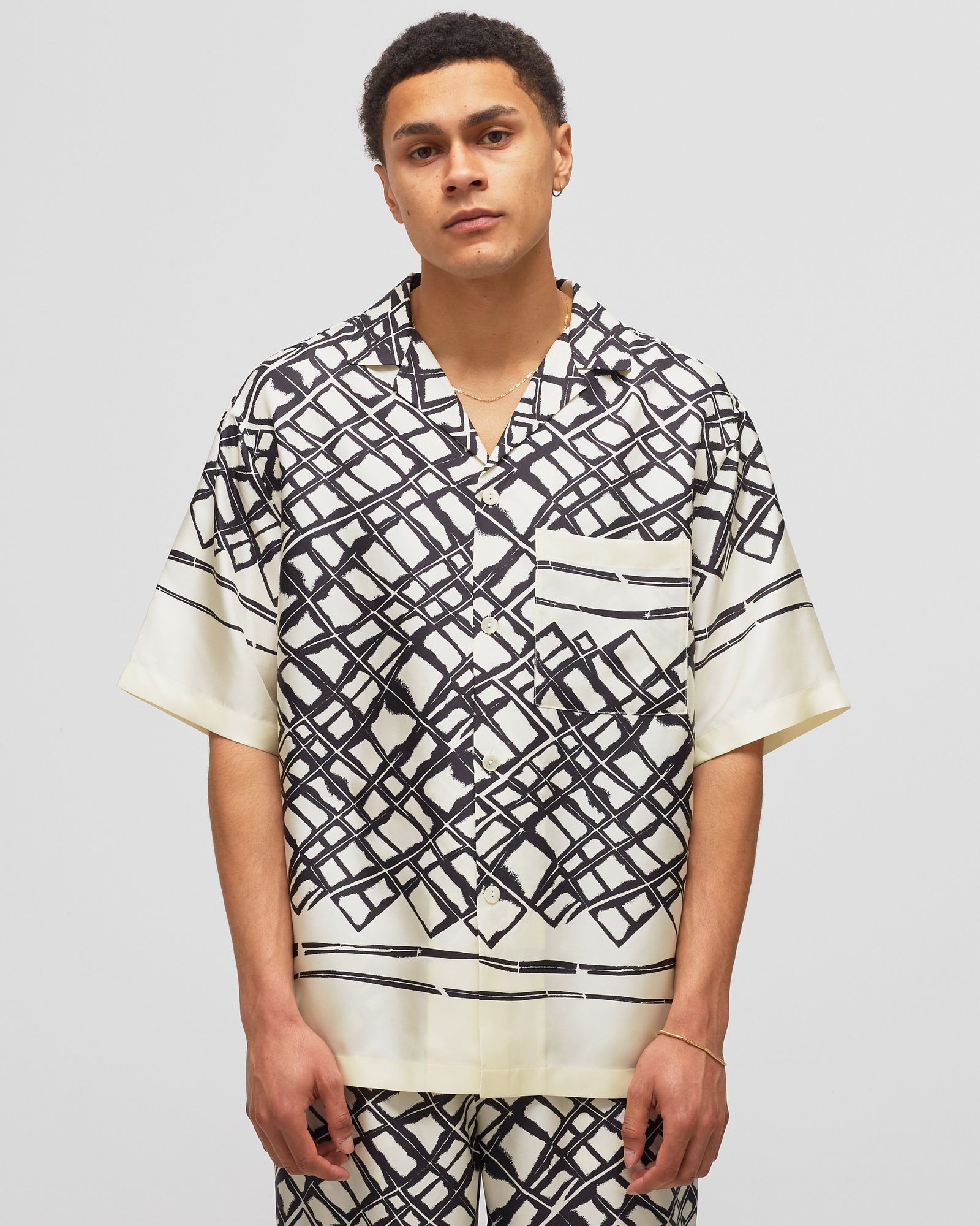 Silk labyrinth shirt