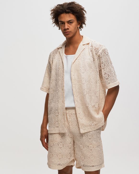 Resort crochet shirt