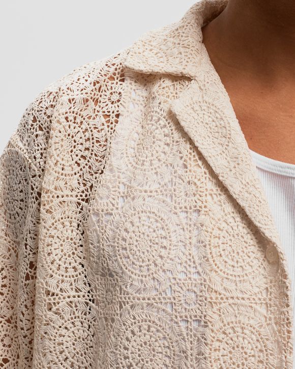 Resort crochet shirt