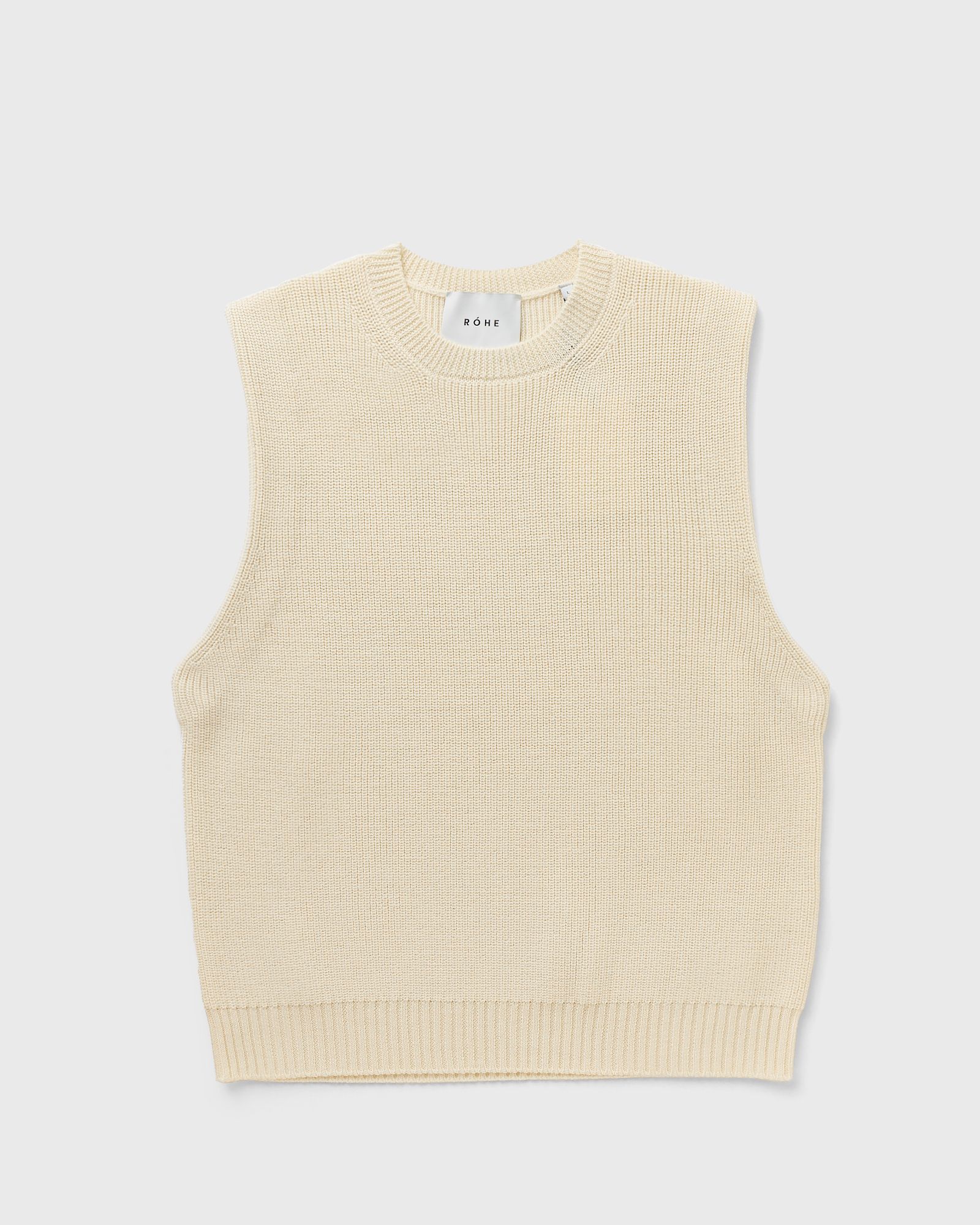 Knitted sleeveless vest