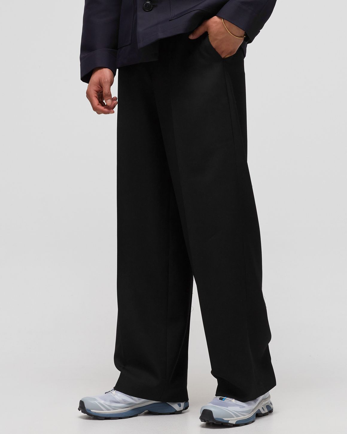 Róhe Tailored wide-leg trousers Black | BSTN Store