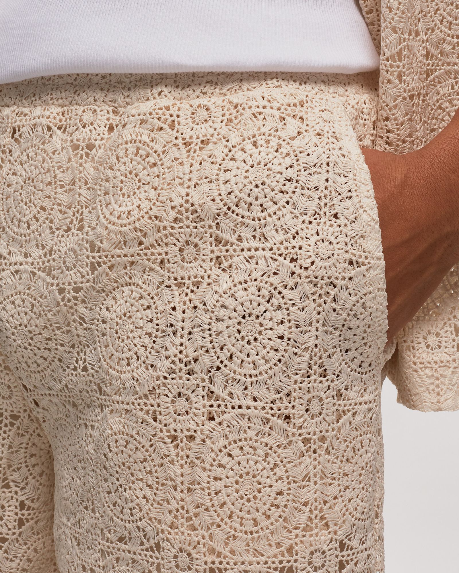 Resort crochet shorts