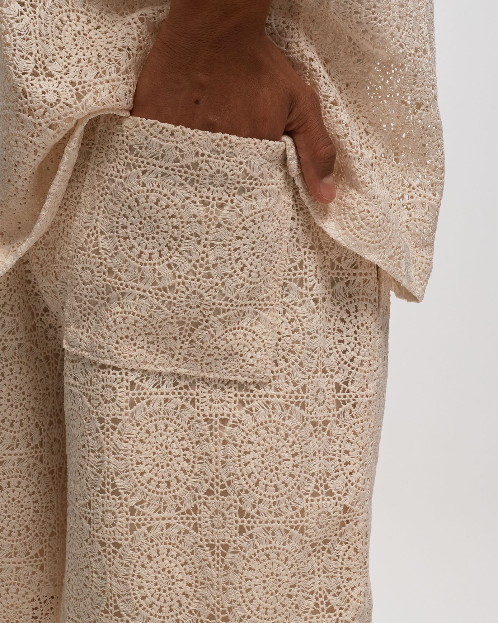 Resort crochet shorts