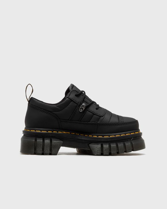 Dr.Martens Audrick 3i Shoe Qltd Black Rubberised Leather+Warm Quilted Black  - black