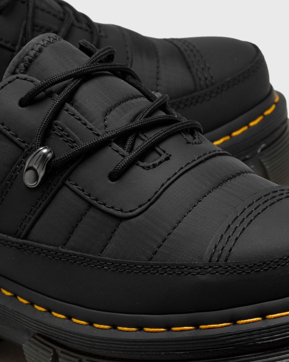 Dr.Martens Audrick 3i Shoe Qltd Black Rubberised Leather+Warm Quilted Black  - black