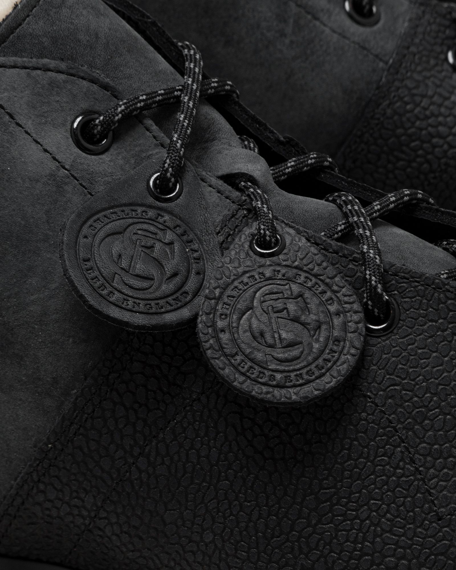 Church Black Nubuck Shoulder+Nubuck Pebble Emboss