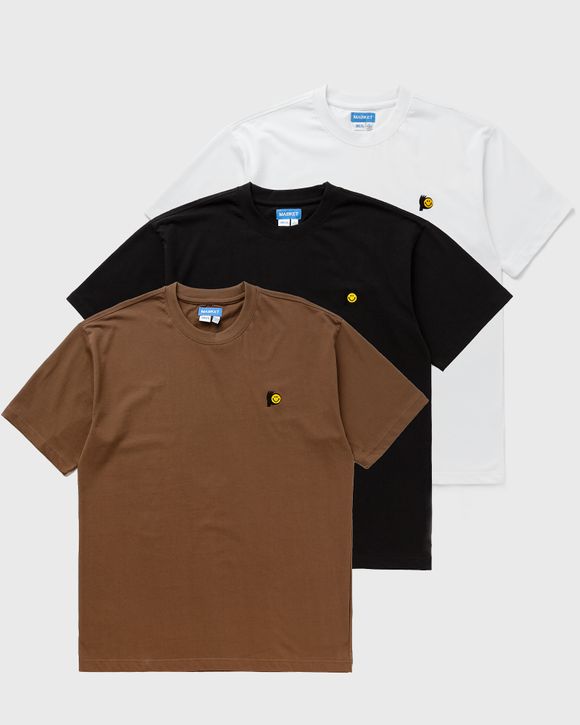 Market Smiley T-Shirt 3-Pack Brown | BSTN Store