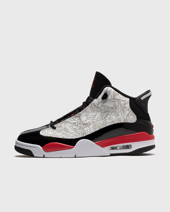 Jordan Air Jordan Dub Zero Black White WHITE FIRE RED BLACK