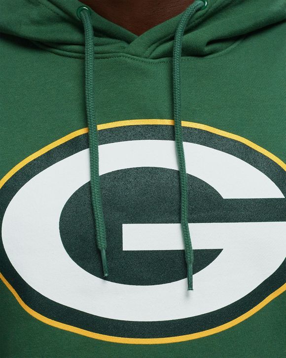 Green Bay Packers T Shirt NFL Apparel Long Sleeve Hooded Mens Size Small