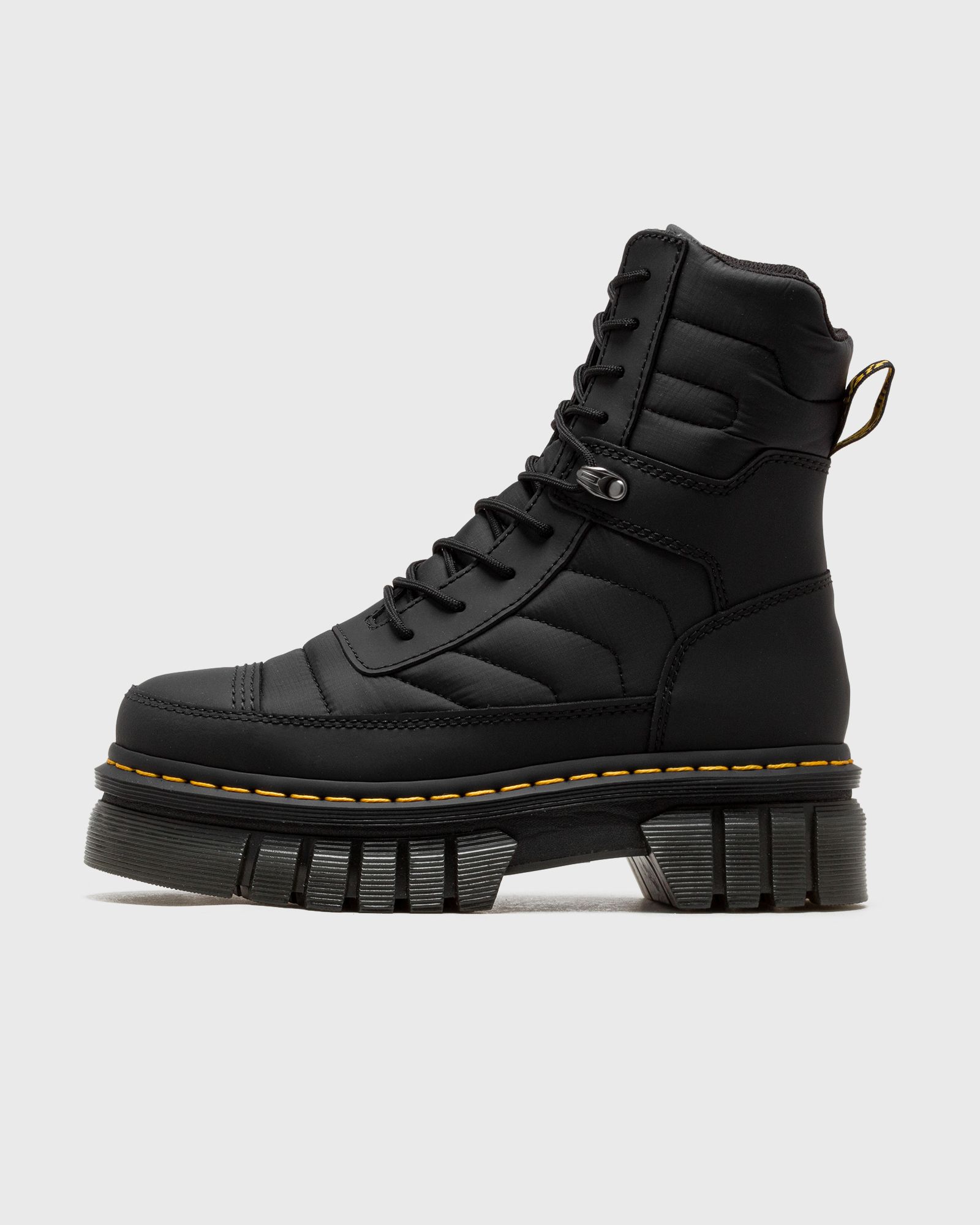 Audrick 8i Boot Black Rubberised Leather+Warm Quilted