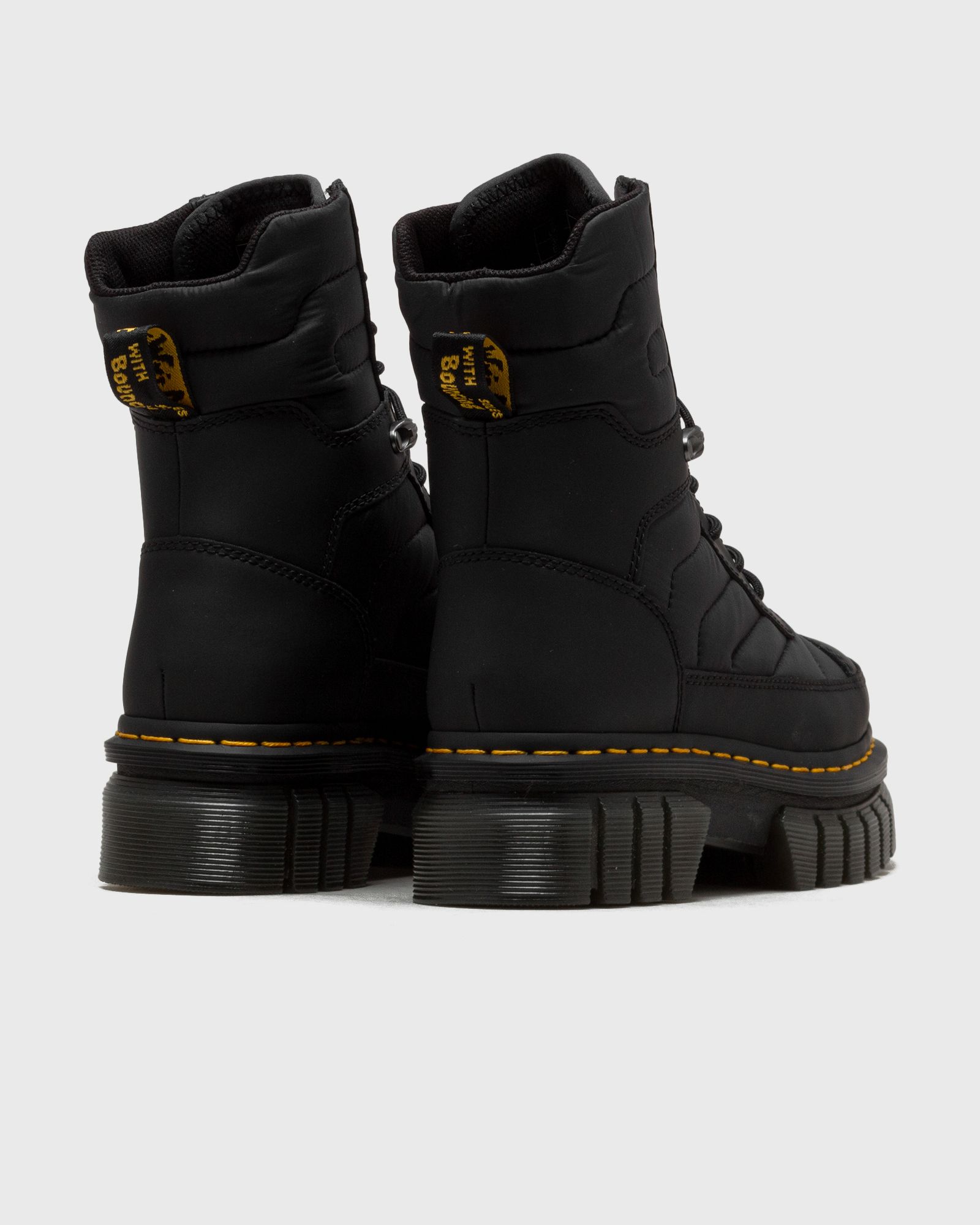 Audrick 8i Boot Black Rubberised Leather+Warm Quilted