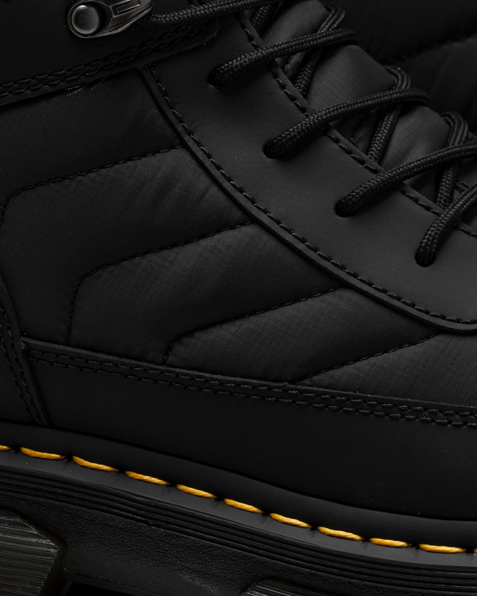 Audrick 8i Boot Black Rubberised Leather+Warm Quilted