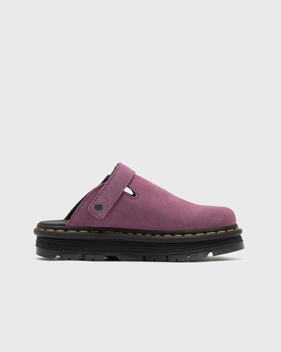 【Dr.Martens】 ★ Zebeck Mule ★ Purple & Green Dr. Martens Zebzag Suede Slingback Platform Mule Muted