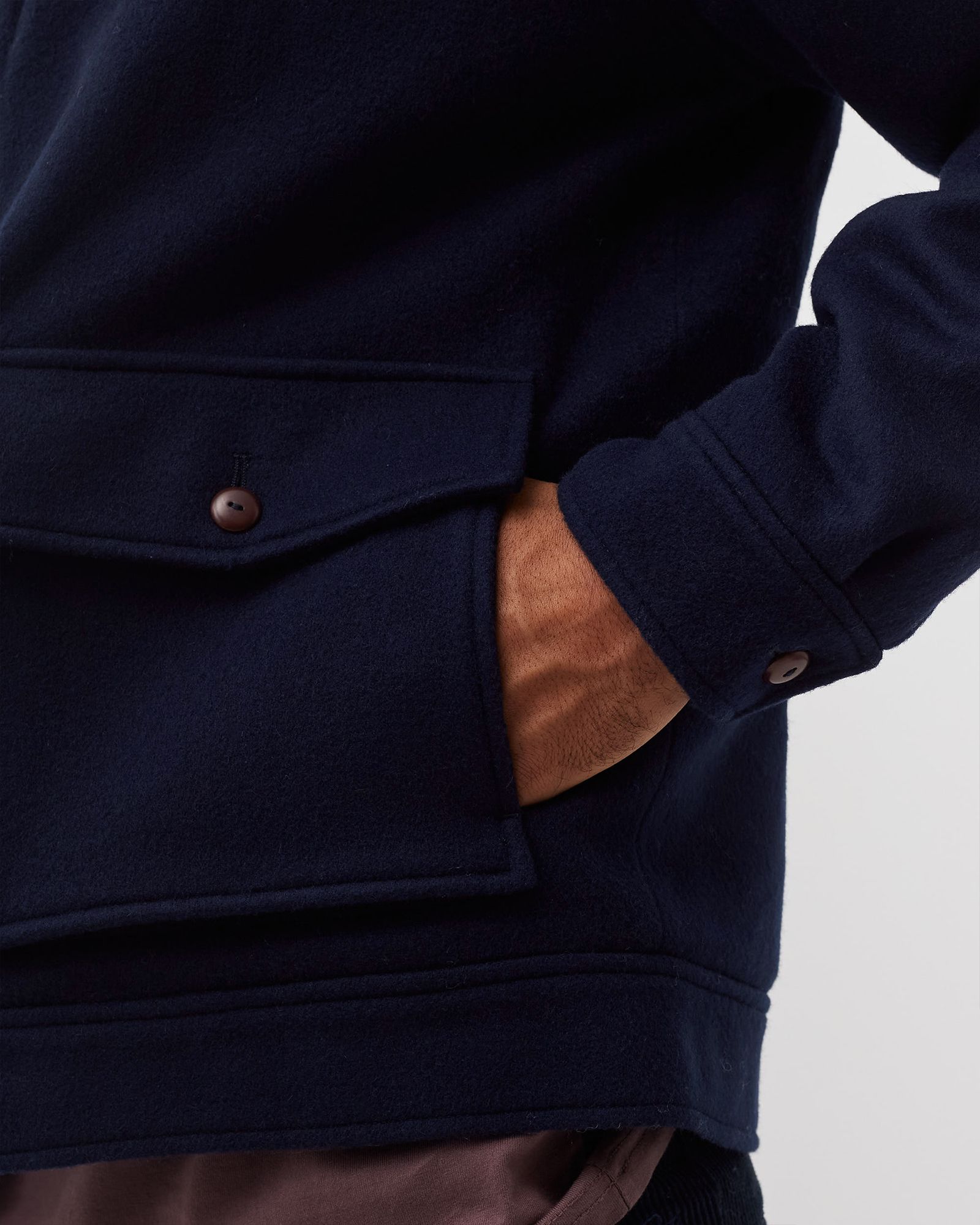 WOOL SHEARLING JACKET