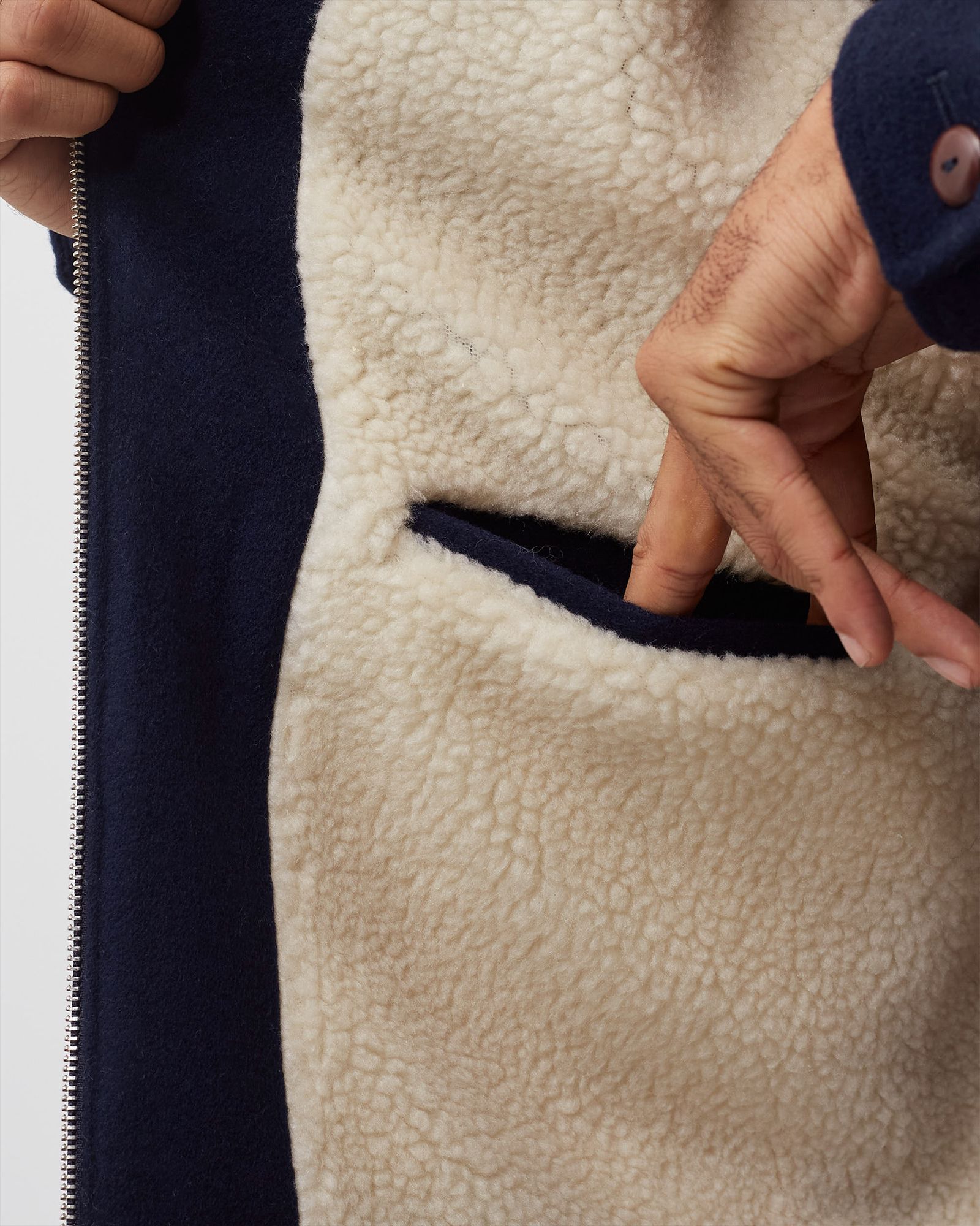 WOOL SHEARLING JACKET