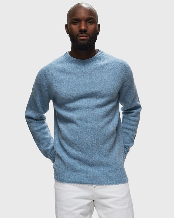 Edmmond Studios SHETLAND SWEATER Blue - PLAIN LIGHT BLUE