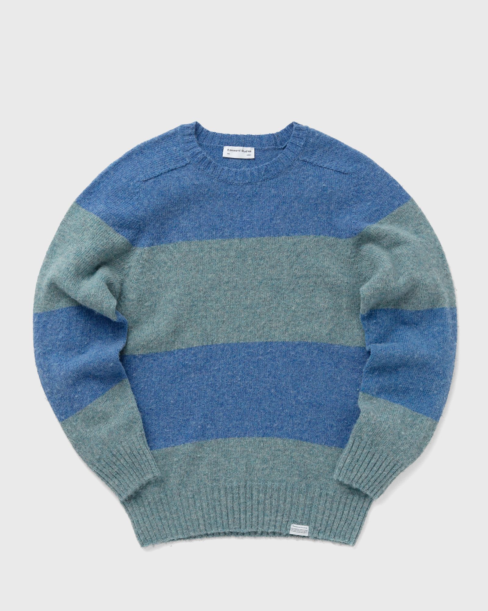 Edmmond Studios - stripes sweater men pullovers blue in größe:s