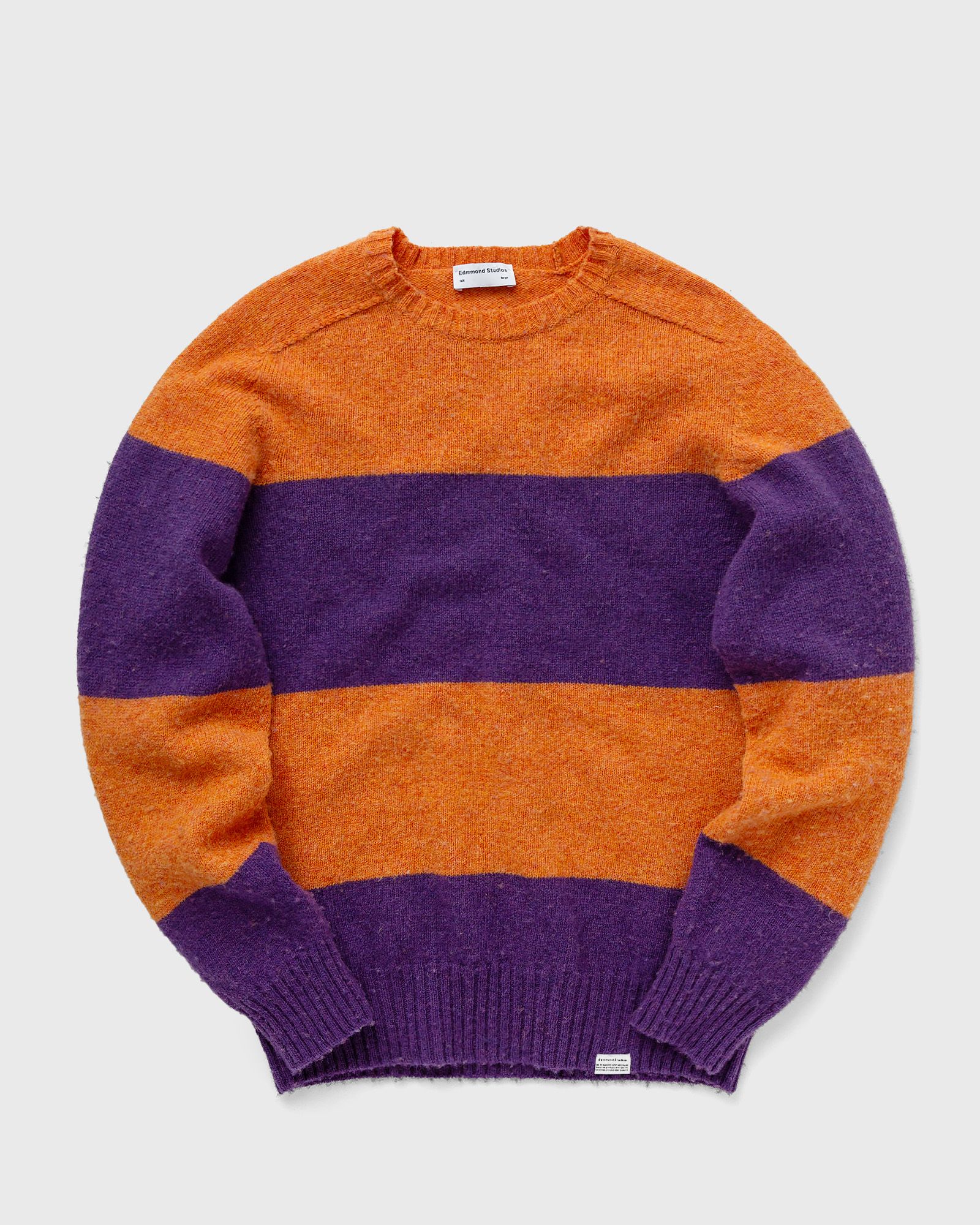 Edmmond Studios - stripes sweater men pullovers orange|purple in größe:xl