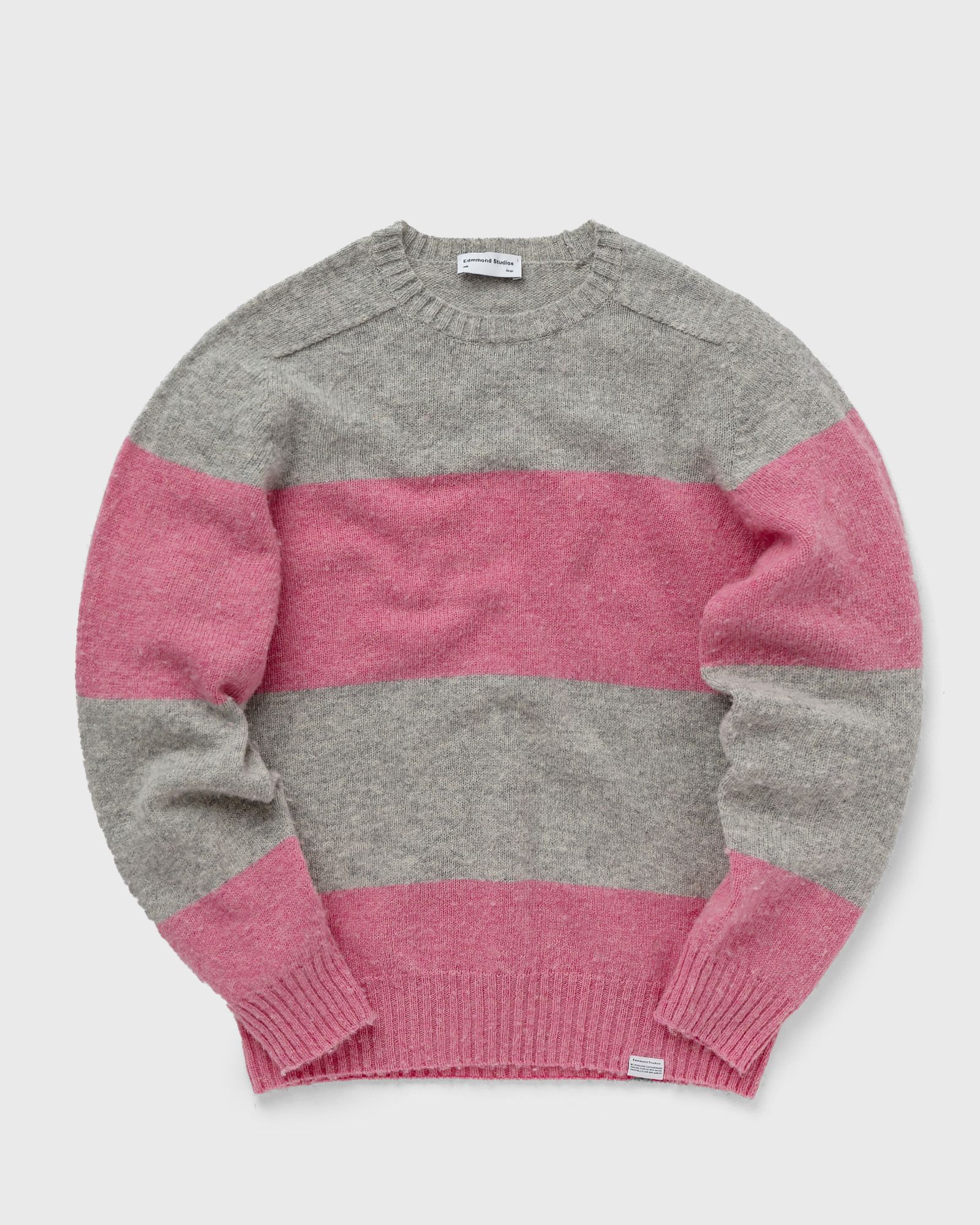 Edmmond Studios - stripes sweater men pullovers grey|pink in größe:s