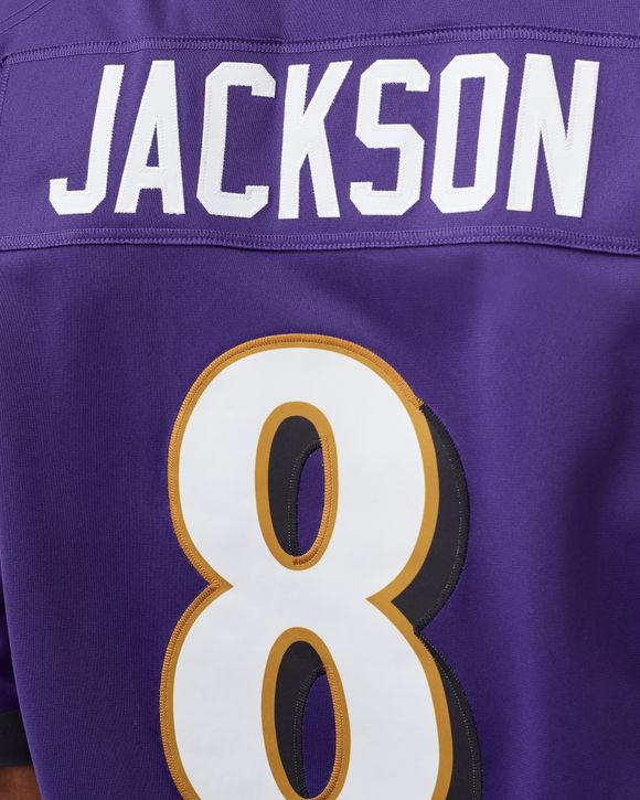 Purple Nike NFL Baltimore Ravens Jackson #8 Jersey