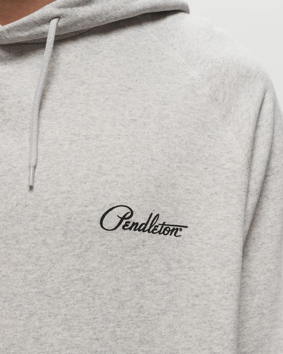 BACK PRINT SWEAT HOODIE A GRAY HARDING STAR