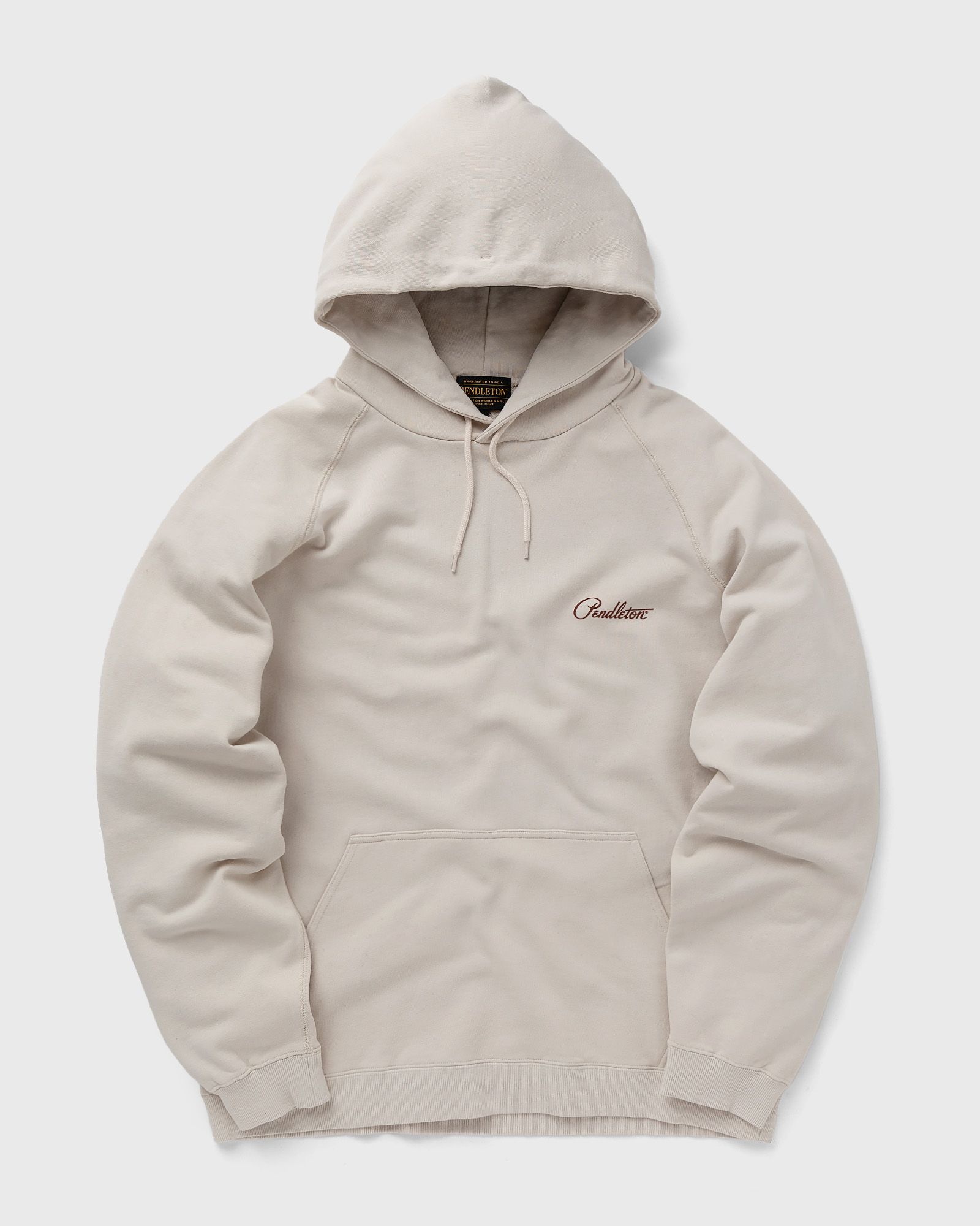 Pendleton - back print sweat hoodie ivory harding men hoodies white in größe:l